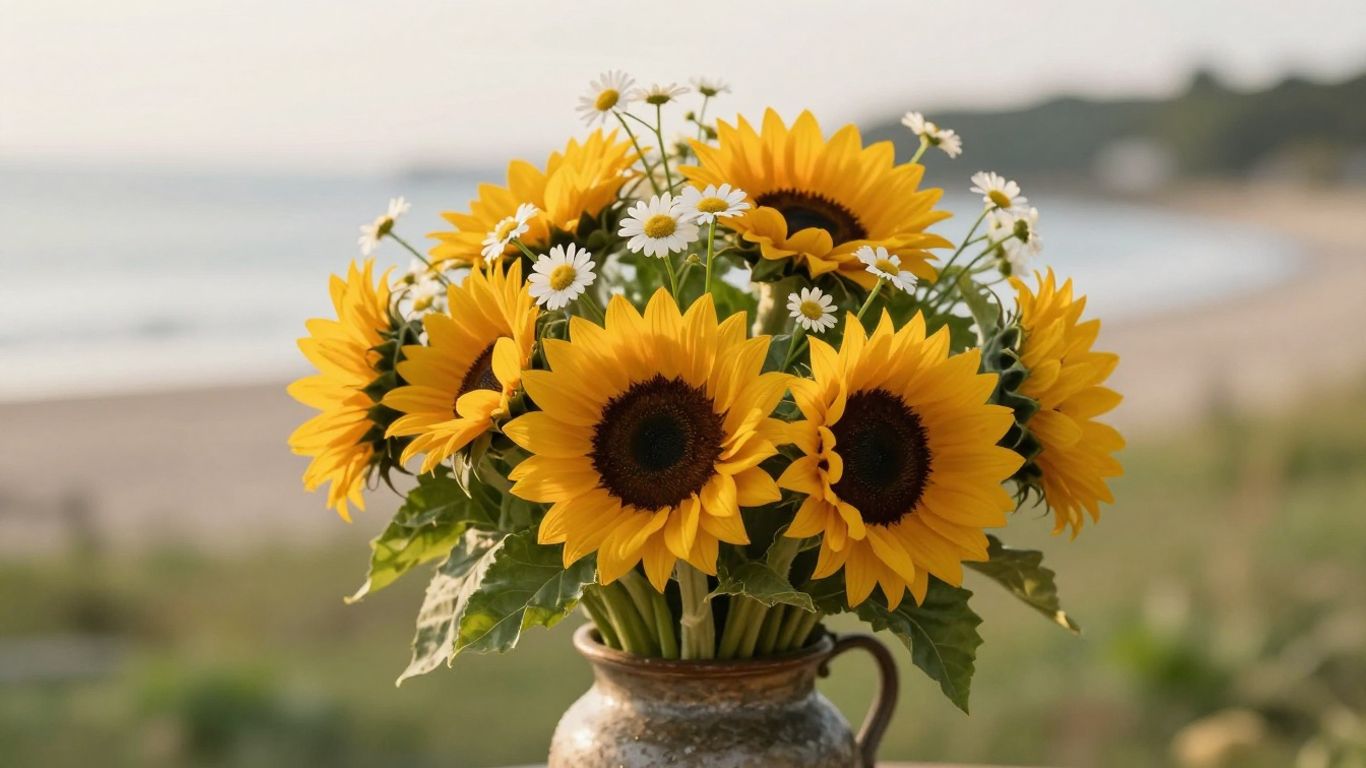 Bouquet of healing flowers for a sick mum.