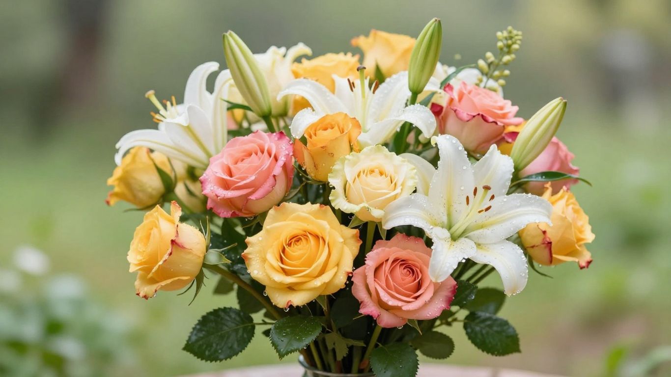 Fresh hand-tied flower bouquet delivered in Seabrook.