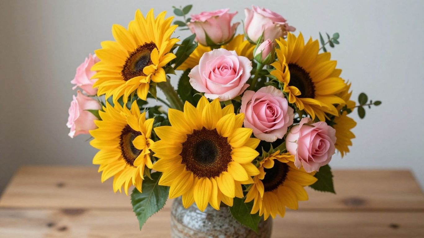 Cheer up flower bouquet for a broken heart.