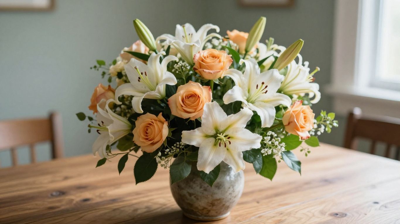 Flower arrangement for a new dad in Seabrook.